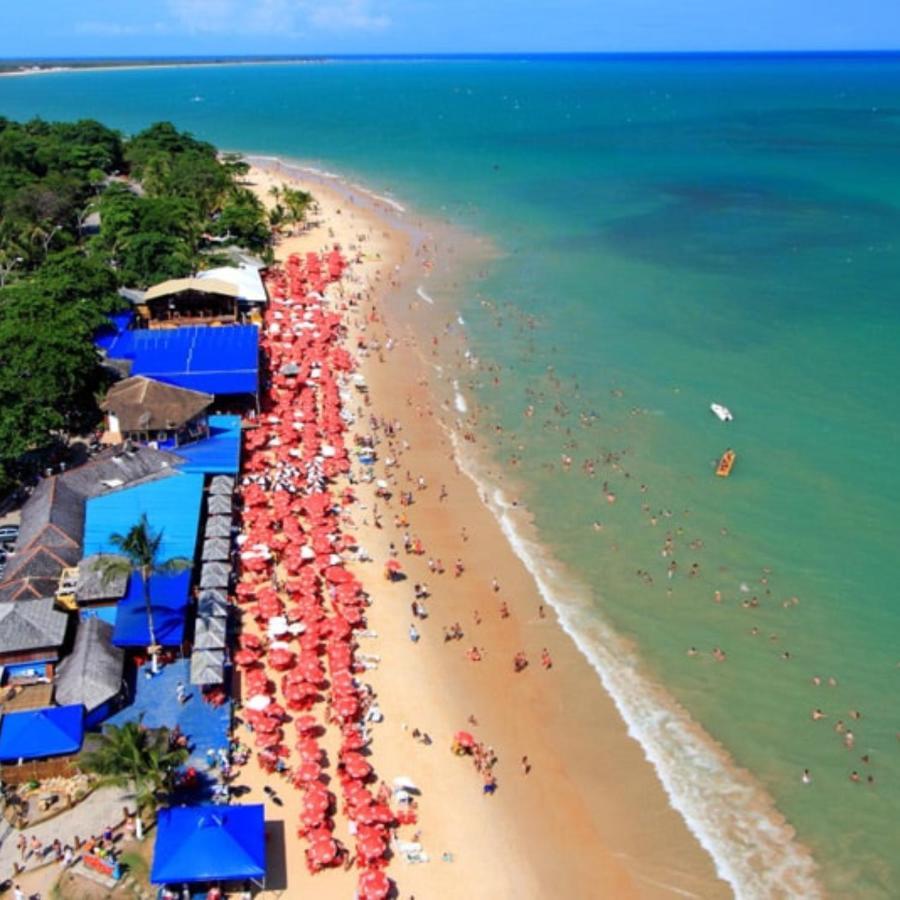 De Frente Pra Praia Apartamento Da Cris Taperapua - Condominio America Praia Flat Πόρτο Σεγκούρο Εξωτερικό φωτογραφία